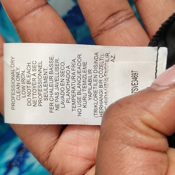 TIBI velvet Stella Black Wide Leg cropped Pants Size 4 - Picture 7 of 7